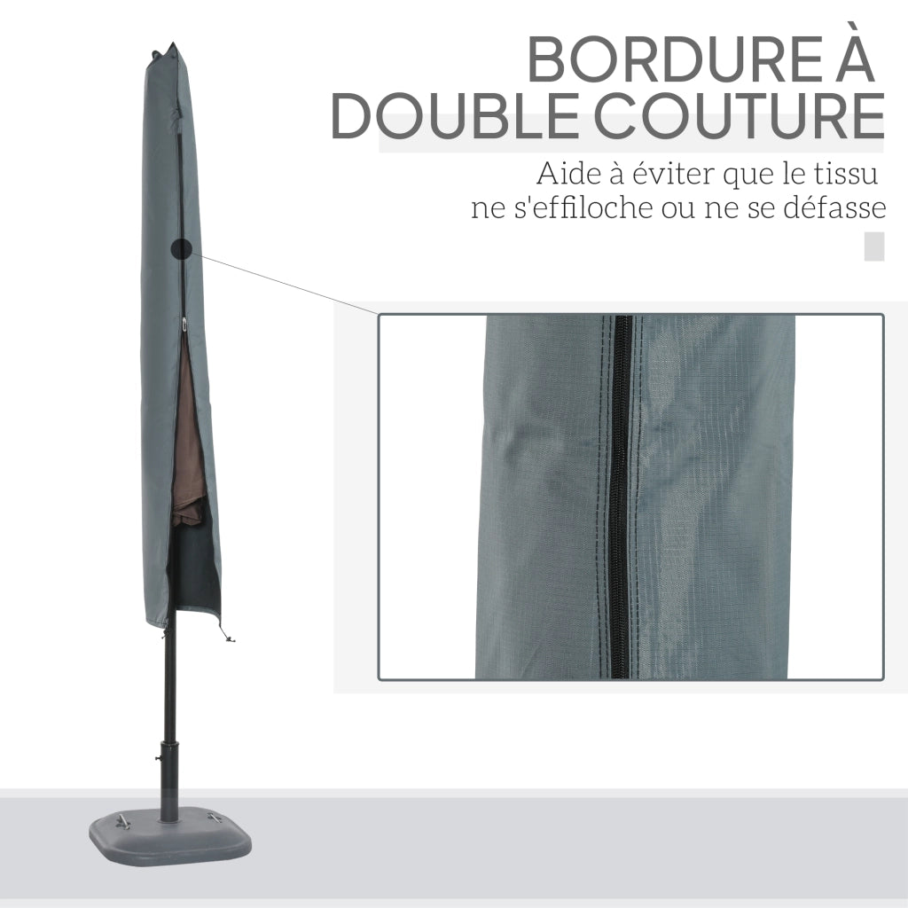 Copertura impermeabile per ombrellone da giardino ¨C zephmum ¨C grigio