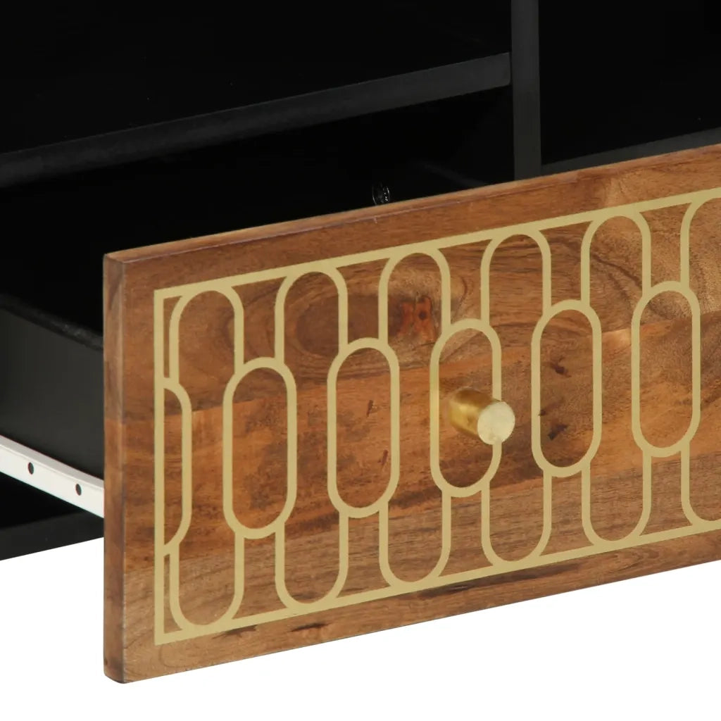 Mobile Porta TV 100x33x46 cm in Legno Massello di Mango 358302