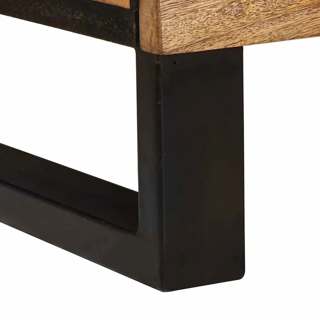 Mobile TV Marrone 105 x 33 x 46 cm Legno di mango massello