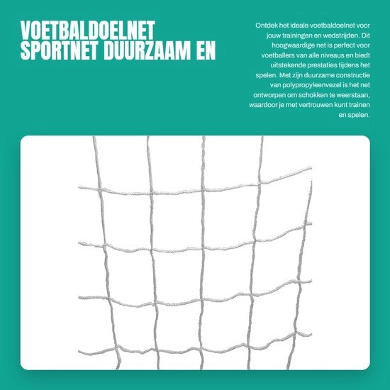Retrattile per Pallone - Rete in Viscosa di Polipropilene - Opzioni di Installazione Rapida - Adatto per Strutture dei Pali - Resistente ai Colpi - Rete per Pallone
