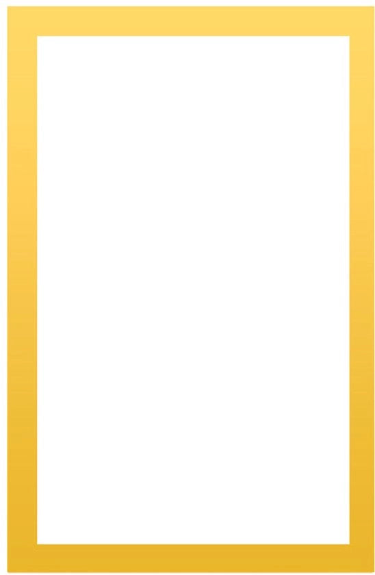 5 stickermagnetici per display, cornice display magnetica in PVC, fotografia senza fori, adatto per certificati di sanita, decorazioni, foto, appunti, prescrizioni, istruzioni, formato A4, Giallo