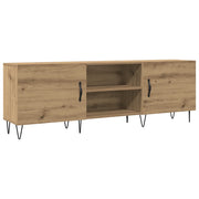 Mobile porta TV in legno composito con 2 cassetti per un pratico spazio contenitivo 150 x 30 x 50 cm legno di rovere lavorato a mano 02_0051147