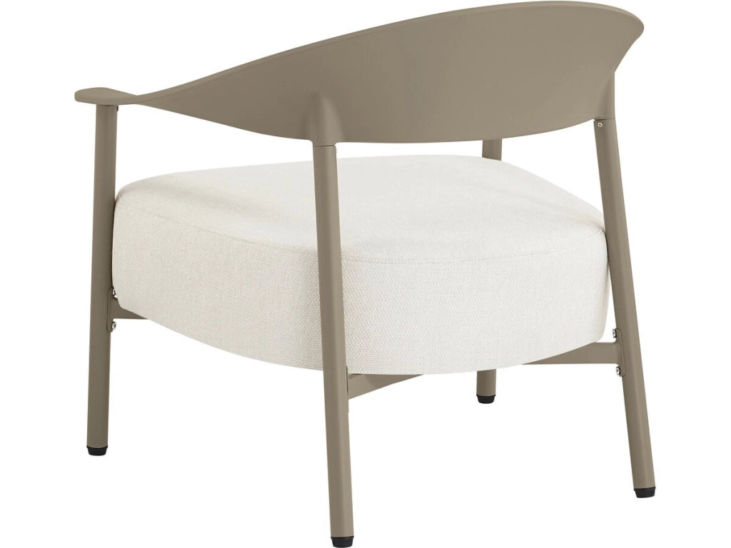 Set di mobili da giardino in metallo e plastica "Céora" - 2 posti - Taupe