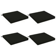 Cuscini per Sedia in 4 Pezzi SOEST 4 pz 100% Poliestere Nero 944716