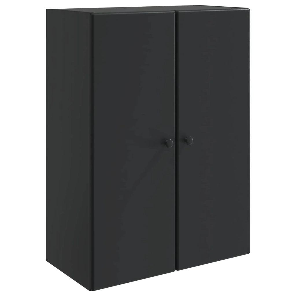 Mobiletto a muro Nero 66 x 34,5 x 90 cm Legno ingegnerizzato 899076