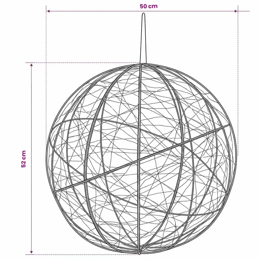 Luce a punta di Natale 750 LED Bianco caldo Ø 50 x 52 cm 42049765