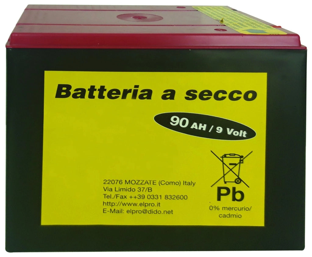 BATTERIE A SECCO 130AH 9V PER ELETTRIFICATORE E RECINZIONI ELETTRICHE