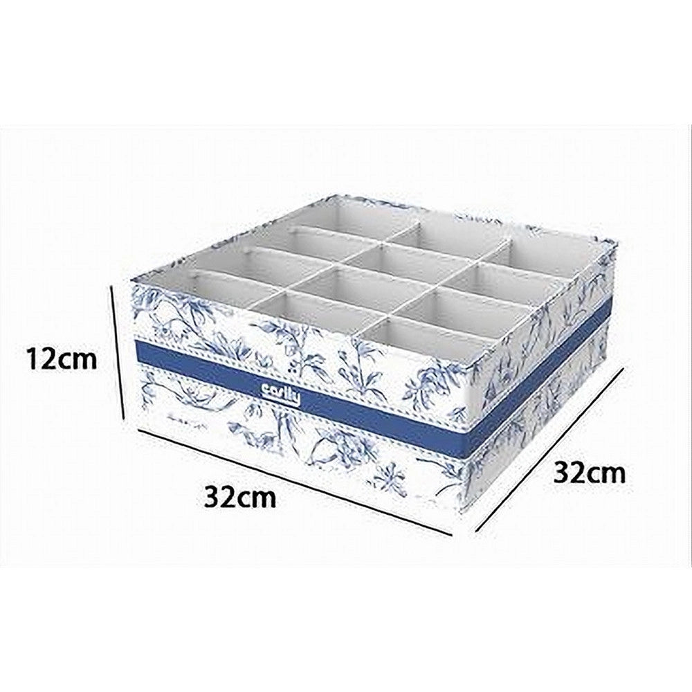 Trade Shop - Organizer Per Armadio 12 Scomparti Scatola Salvaspazio 32x32x12cm Fantasia 87331 -