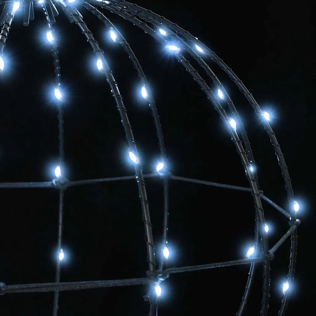 Palla con 192 LED Bianco freddo 60 cm Metallo 42019116
