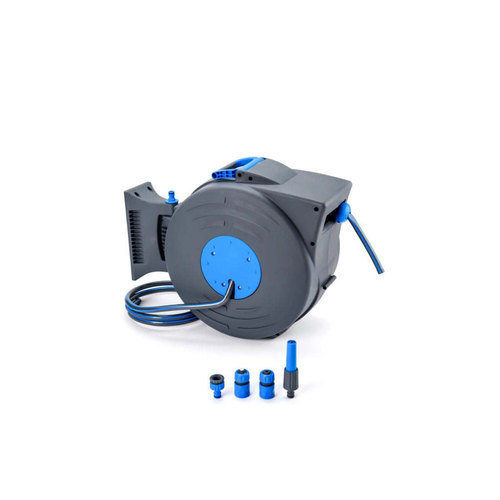 Avvolgitubo automatico a parete - Suan - Kit completo - Lunghezza tubo: 20m + 2m