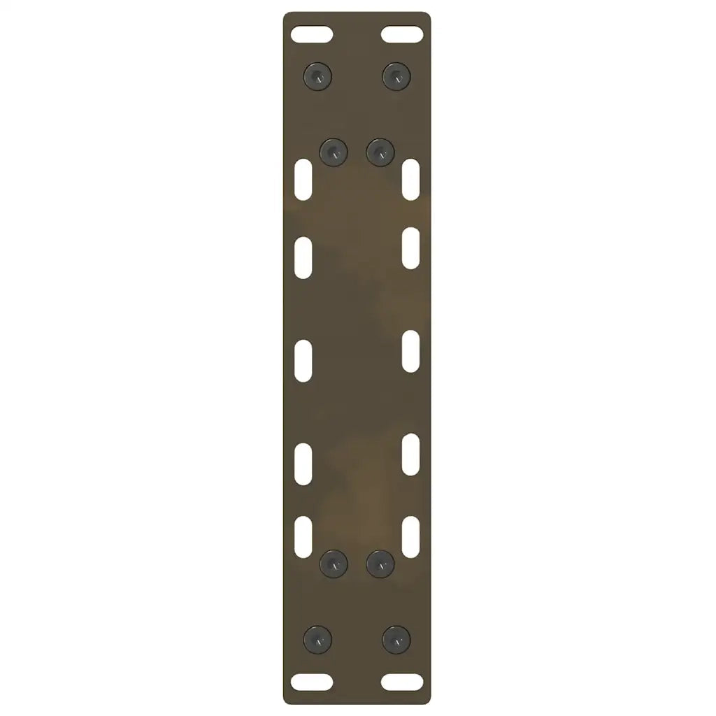 vidaXL Gambe per tavolo consolle in acciaio naturale 2 pz 38x(72-73) cm Acciaio