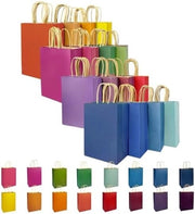 32 contenitori in plastica con maniglie, 21 x 15 x 8 cm, piccoli oggetti da regalo in 16 colori scuri, multiuso (formato piccolo)
