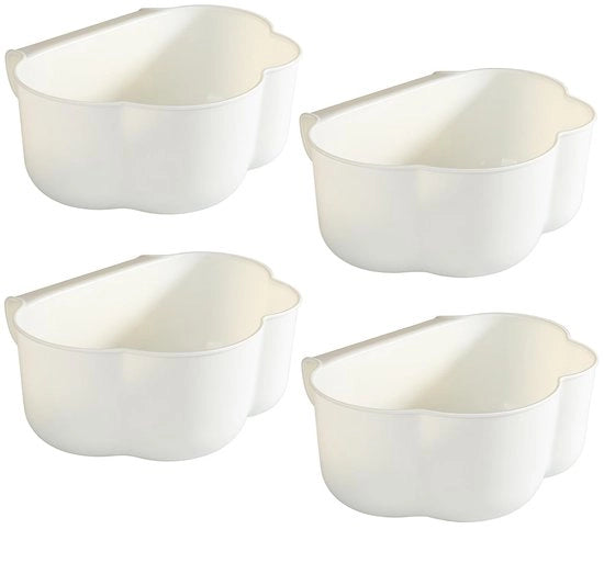Organizzatore multifunzionale per cucina - 4 pezzi - Set di contenitori per tavolo da pranzo - Contenitore appeso per rifiuti - Bacetto di raccolta - 4 pezzi
