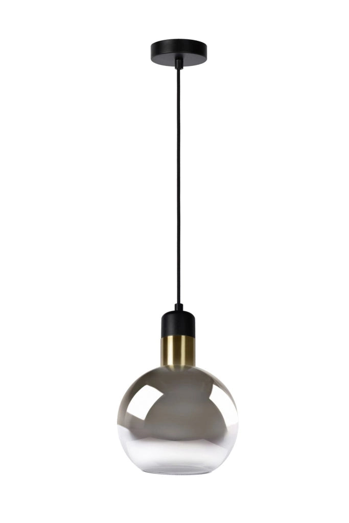 Lampada a sospensione Lucide Julius Ø20 nera E27 40W