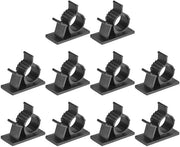 Flessibili adesivi per cavi, 10 pezzi, 13-16 mm, neri - pinza per cavi, cavi adesivi, organizzatore, gestione cavi