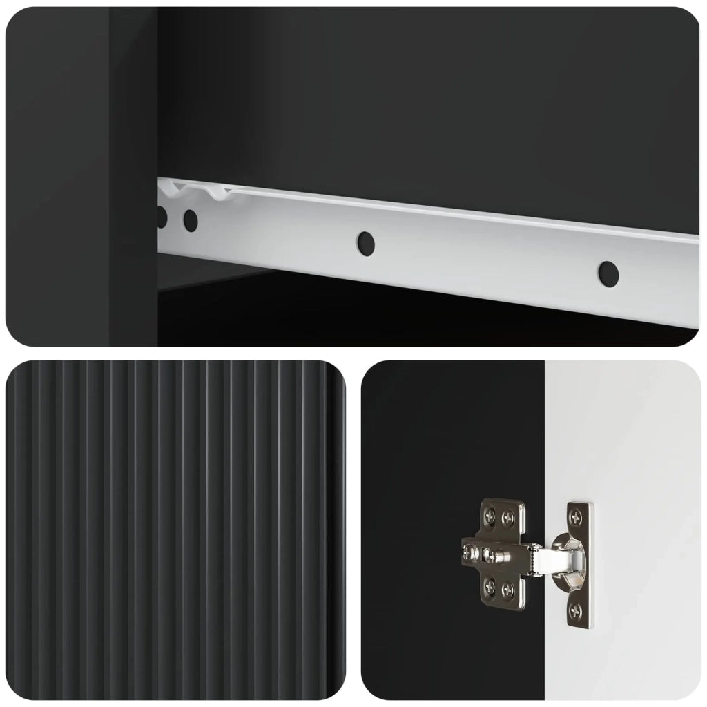 Credenza Nero 66 x 34,5 x 90 cm Legno ingegnerizzato 894636