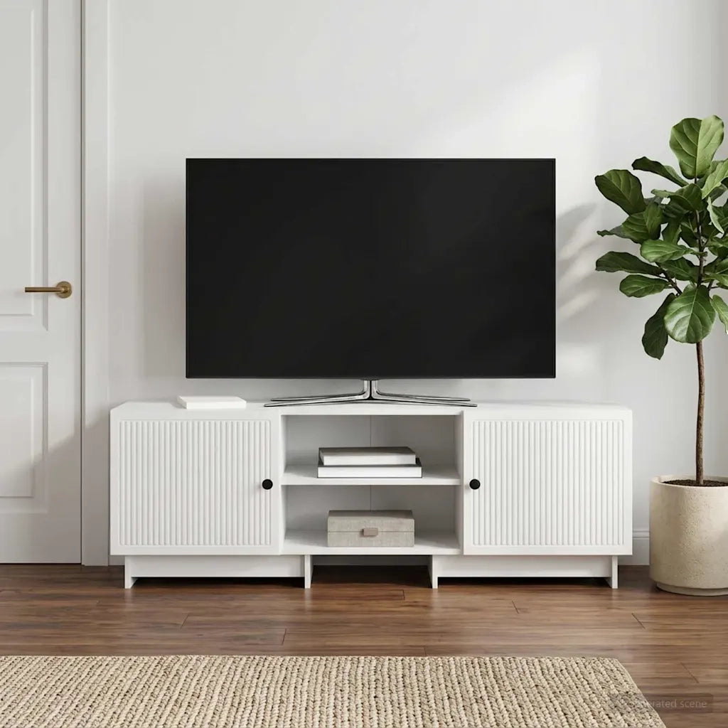 Mobile TV 150 x 31 x 50 cm Bianco Lucido Legno ingegnerizzato 893999