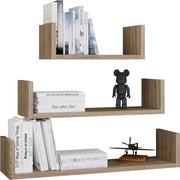 Scaffale da parete sospeso MOBI 3p rovere sonoma libreria moderna
