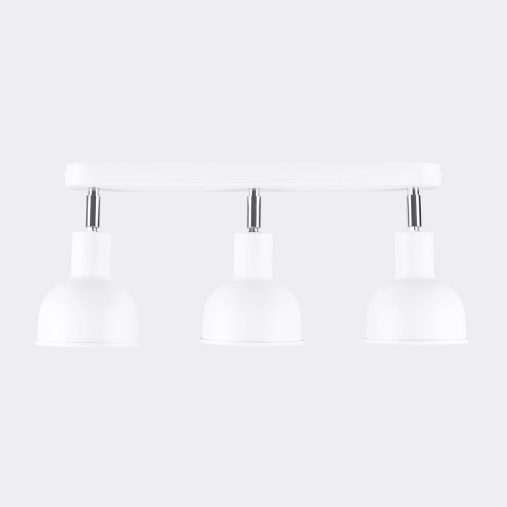 Spot soffitto triplo minimal bianco 3xE27 Pure Lume