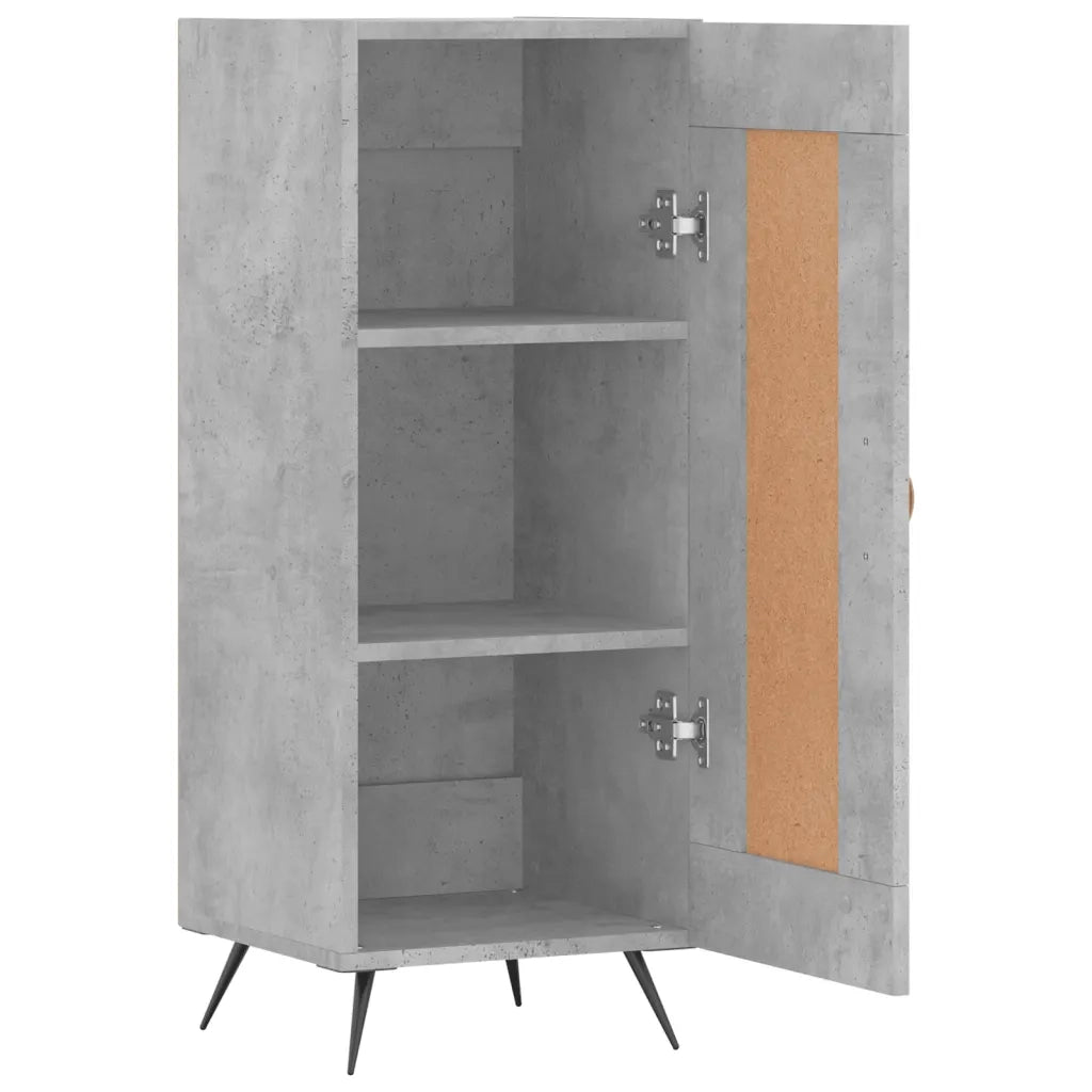 Credenza-Buffet-Armadio da cucina Grigio Cemento 34,5x34x90 cm in Legno Multistrato 360984