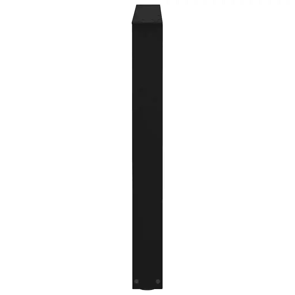 Gambe per tavolo da pranzo a forma di V 3 pz nere 80x(72-73,3) cm in acciaio 4012664