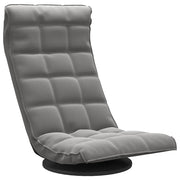 Sedia da Pavimento Girevole Grigio Scuro in Velluto CFW5130279