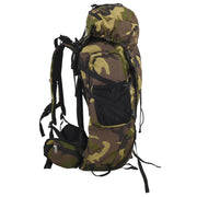Zaino da Trekking Verde Mimetico 100 L in Tessuto Oxford 4009976