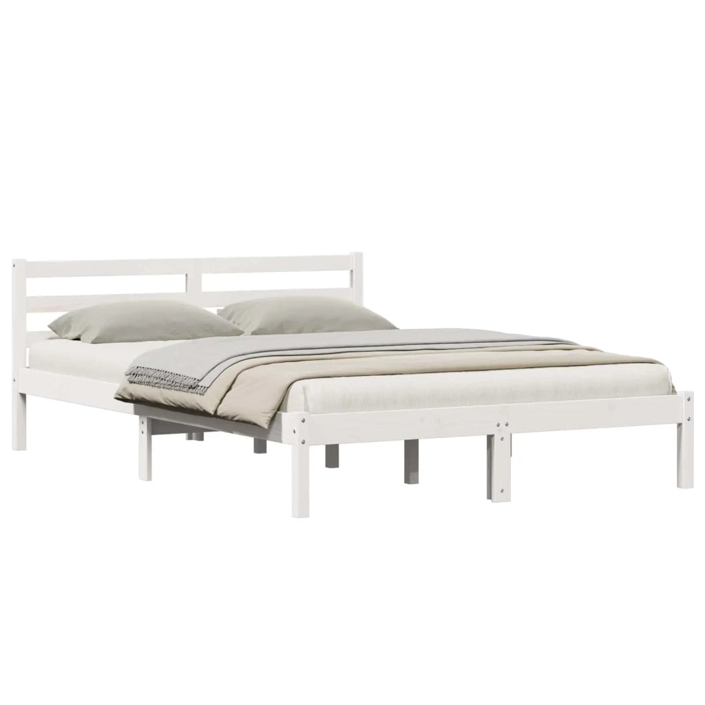 Struttura del letto con testiera-Giroletto con Testiera Bianco 208.6 x 157.6 x 69.4 cm 322555