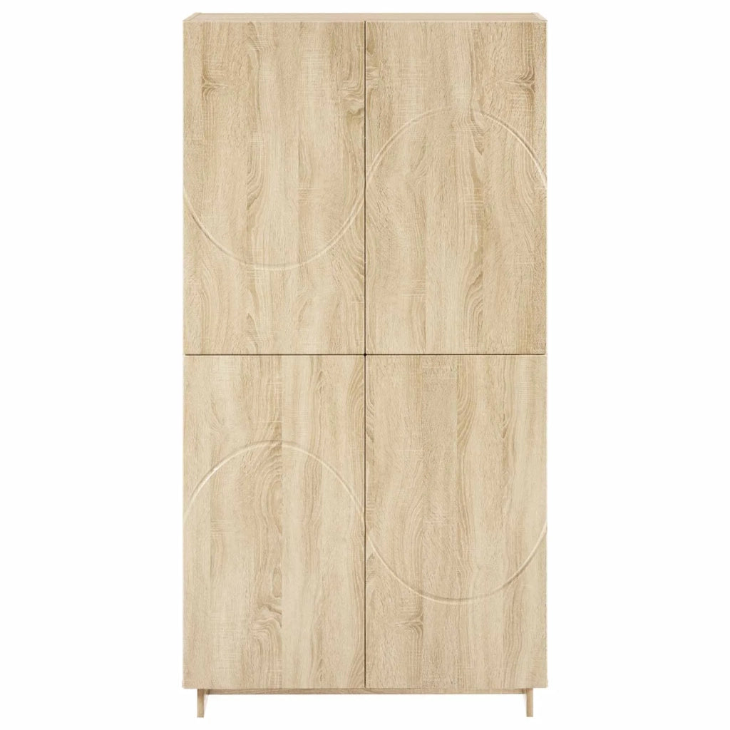 Credenza Rovere Sonoma 79x41x151 cm Legno ingegnerizzato 3433111