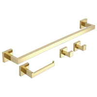 Set Accessori Da Bagno Rio Gold 4 Pezzi
