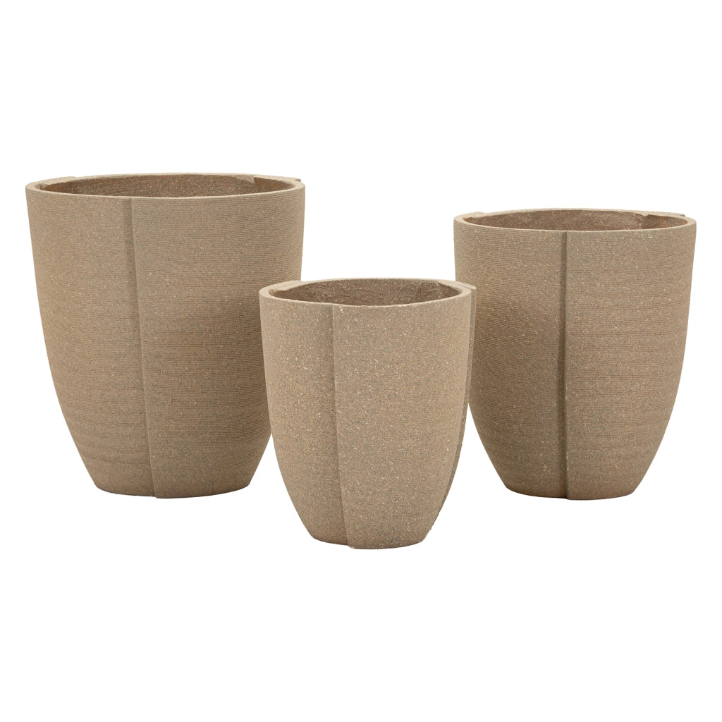 Gabava, Vaso set 3 Vasi, Marrone