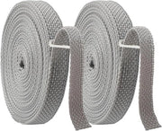 Banda per tende 6M x 14MM, resistente ai raggi UV, alta resistenza alla scollamento, grigio - tende, porte, finestre