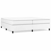Letto matrimoniale | Letto per adulti | Struttura Letto a Rete a Molle Bianco 200x200 cm in Similpelle