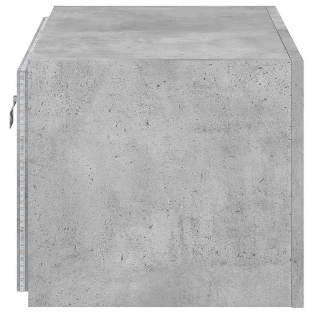 Mobile TV multimediale scaffale TV credenza mobile TV sala da pranzo soggiorno camera da letto montaggio a parete con luci LED 60 x 35 x 31 cm grigio 02_0027902