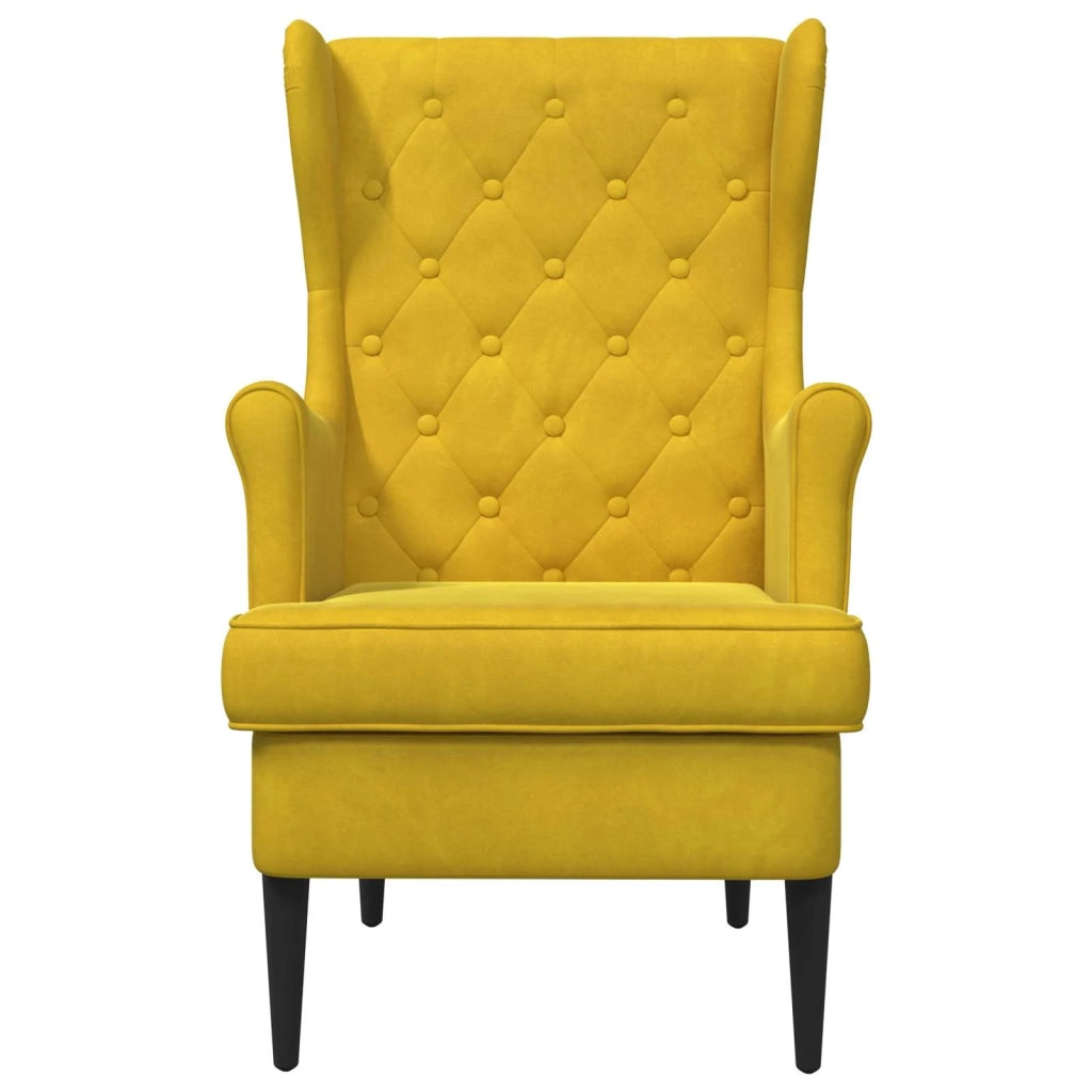 poltrona Giallo Velluto 42029932