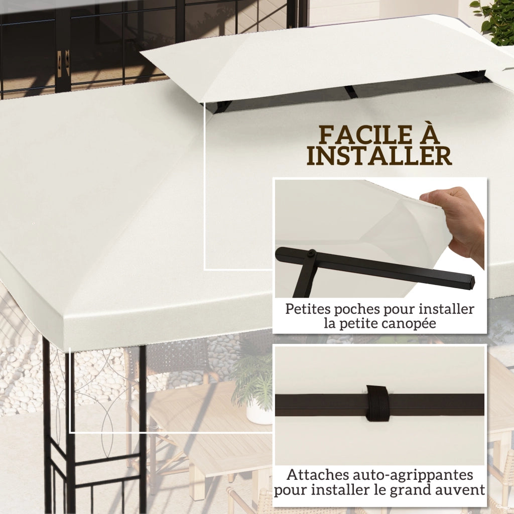 Tenda da Giardino ¨C Zephmum ¨C Grigio 3x4 m