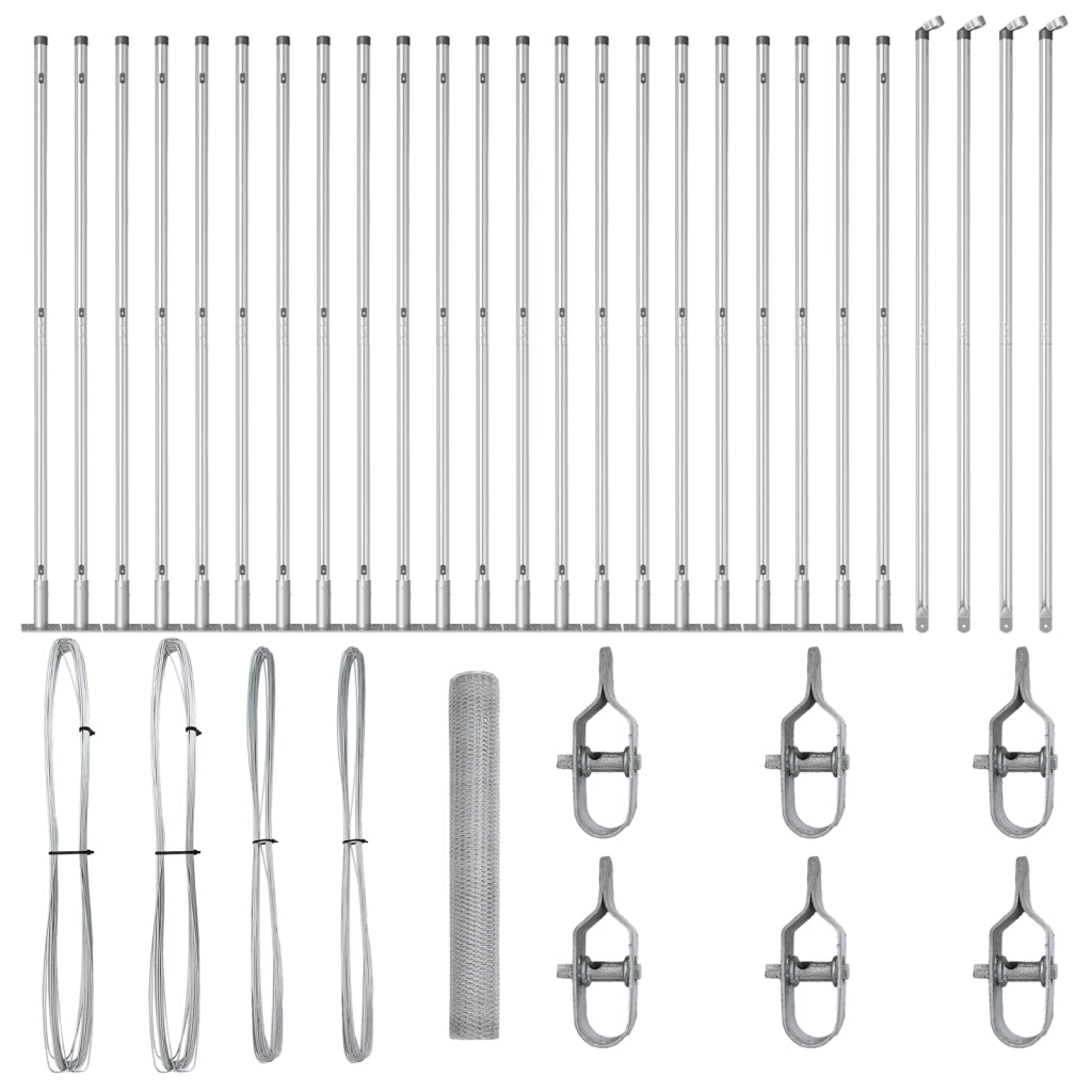 Recinzione Esagonale  1,2x50 m Acciaio Zincato