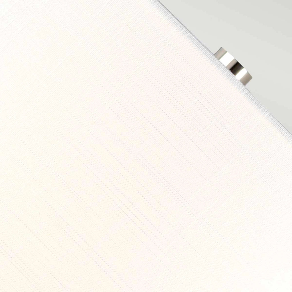 Lampada da tavolo vetro cromo paralume bianco Orb E27 Elstead
