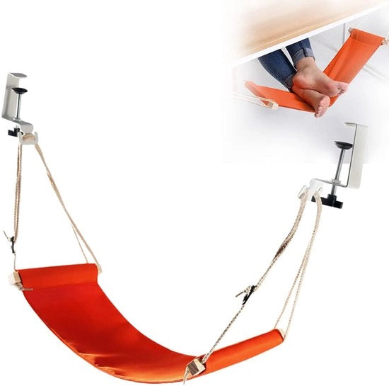 Sedia aerei portatile con supporto per piedi, nuova poltrona da ufficio con cinturino duraturo per tutti i tipi di viaggi in aereo (arancione)