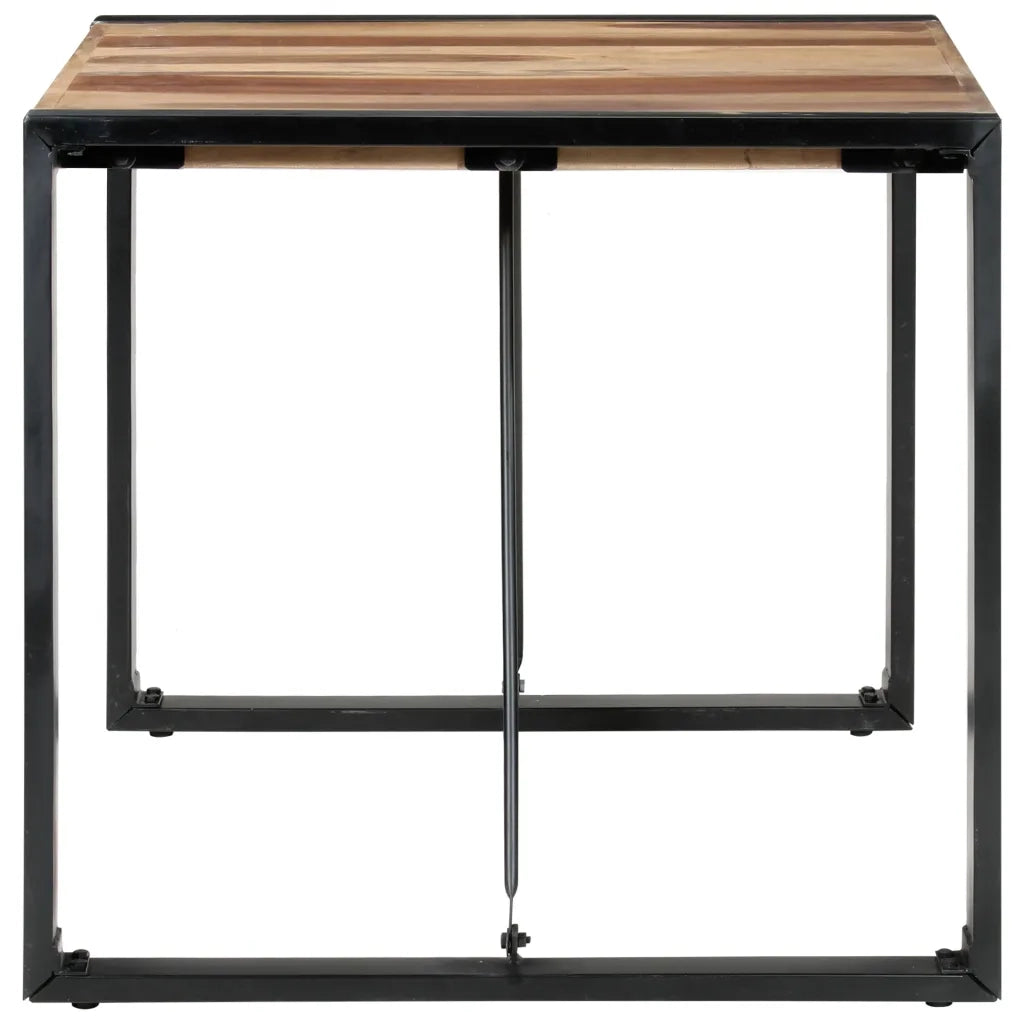 Tavolo da Pranzo 80x80x75 cm Legno Massello Finitura Sheesham