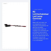 Comando a distanza per interruttore di luce - Interruttore di luce da parete - Pulsante di luce - Interruttore di luce in abbinamento - Modello RC auto - Compatibile con lampada LED - Interruttore a radiofrequenza
