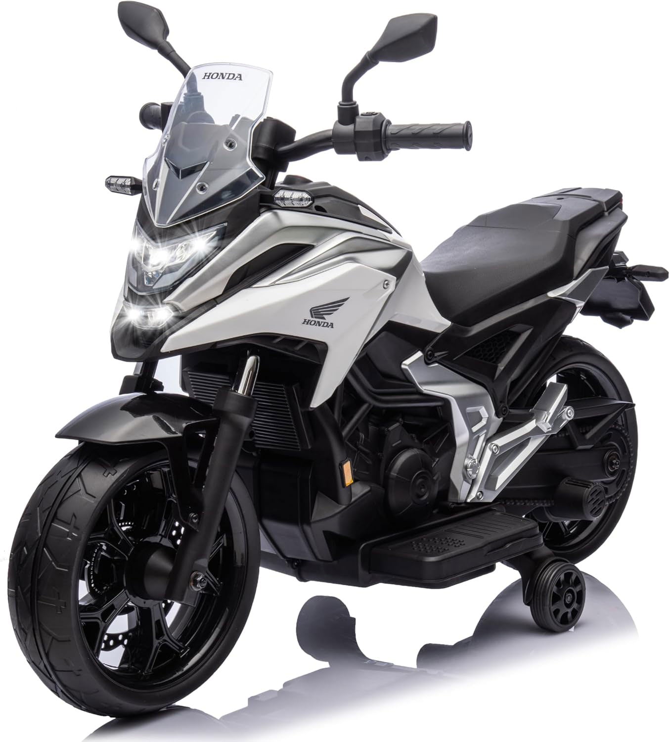 Moto Elettrica per Bambini Licenza Ufficiale Honda NC750X 12V 4,5Ah Bianco
