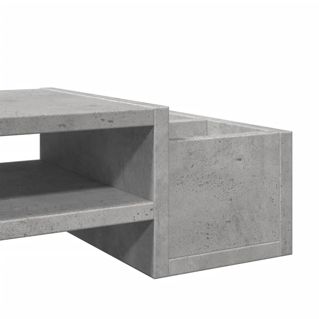 Supporto per monitor scrivania con contenitore legno ingegnerizzato grigio 02_0044925