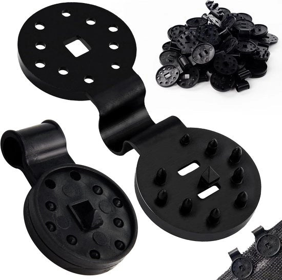 Clip di plastica per fissaggio - 50 pezzi - adatto per zavorratura
