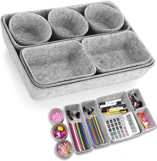 Set di organizzatore - 8 pezzi - velluto - multifunzionale