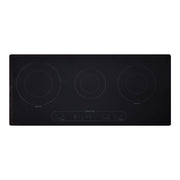 Piano cottura induzione Aeki 3 zone con due booster nero