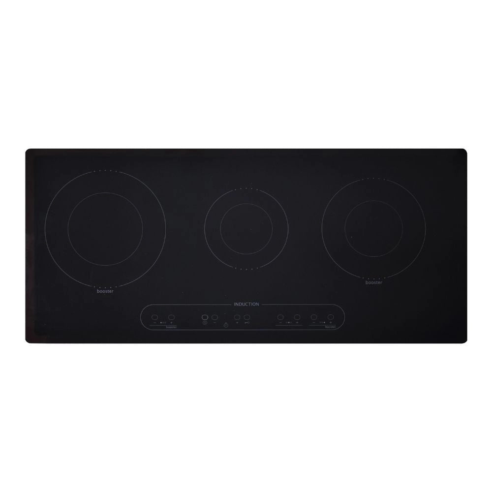 Piano cottura induzione Aeki 3 zone con due booster nero