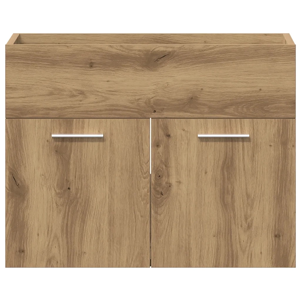 Mobile Lavabo | Armadio Lavabo Bagno Rovere Artigianale 60x38,5x46 cm Truciolato