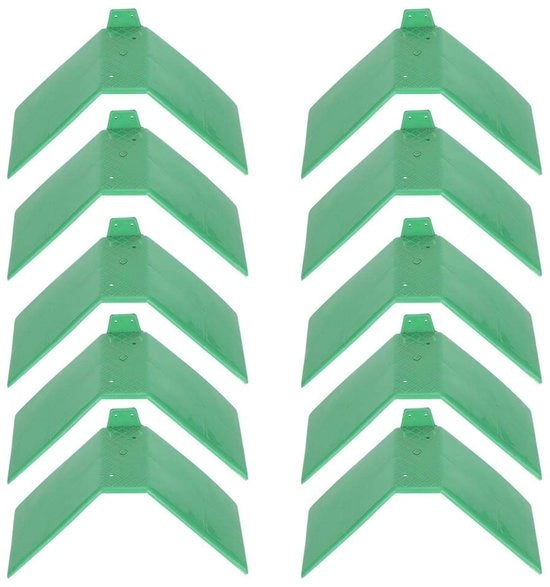 Supporto per colombi in forma di V - resistente e duraturo - verde - accessori per uccelli - ideale per colombi - supporto accessoria