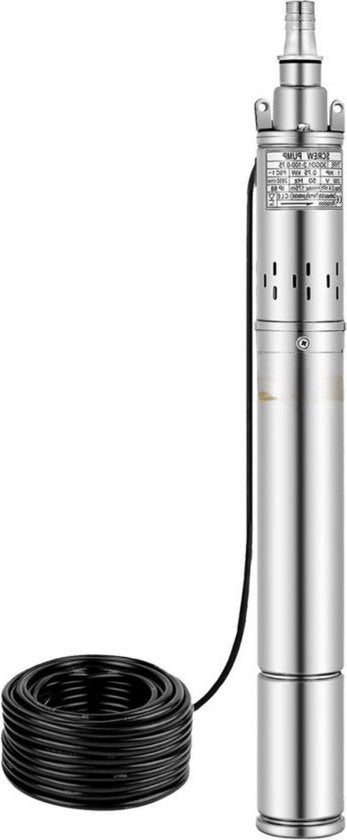 Pompa di pressione - 1100W - 190L/min - 4 pollici di tubo - pompa a doppio effetto profondo